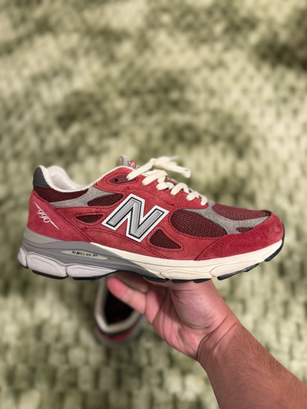 New Balance 990V3 Teddy Santis Scarlet Size 8.5